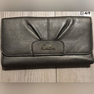 Coach Metallic Brown Women's Wallet Set